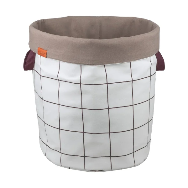 Mette Ditmer Mesh-Wäschekorb Ø40x50 cm Brown-Off-white