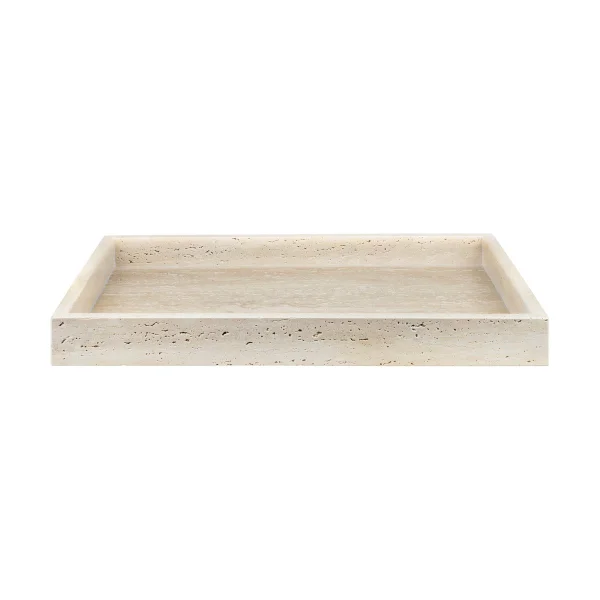 Mette Ditmer Travertine Dekorationstablett 30x40 cm Linen
