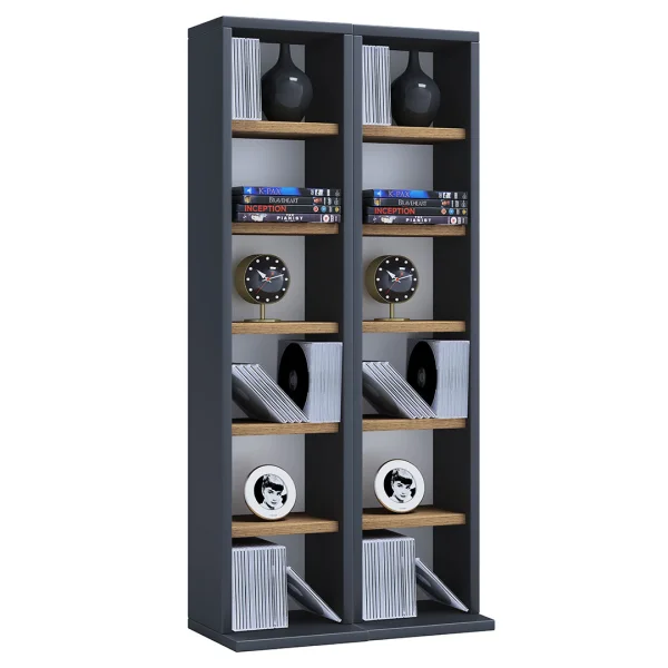 Milano Regal CD, DVDanthrazit, Eiche dekor.