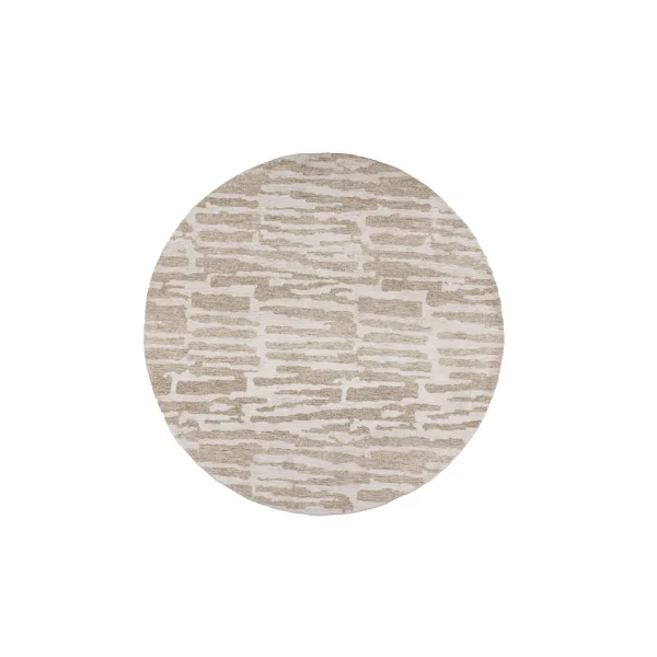 Milos Teppich Ø200cm Beige.