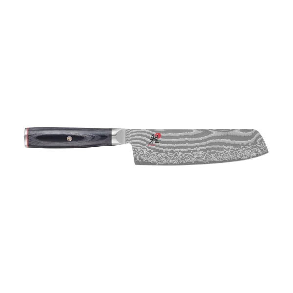 Miyabi Raw 5000FCD Nakiri Obstmesser rektangulär 17 cm Damaskus-schwarz