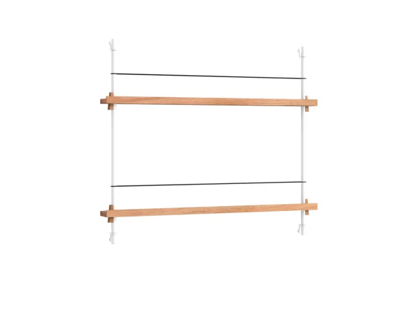 Moebe - Magazine Shelving 65 Regal Oak White