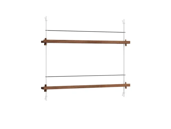Moebe - Magazine Shelving 65 Regal Smoked Oak White