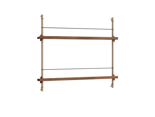 Moebe - Magazine Shelving 65 Regal Smoked Oak/Warm Grey