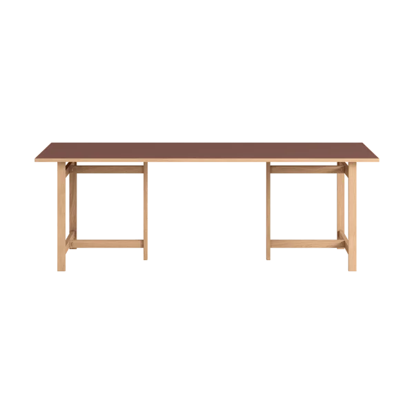 MOEBE Moebe rechteckiger Esstisch Burgundy, 220x90 cm
