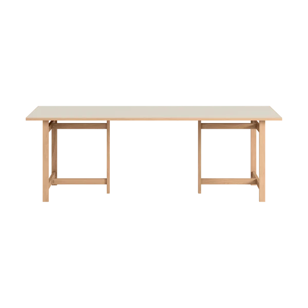 MOEBE Moebe rechteckiger Esstisch Light grey, 220x90 cm