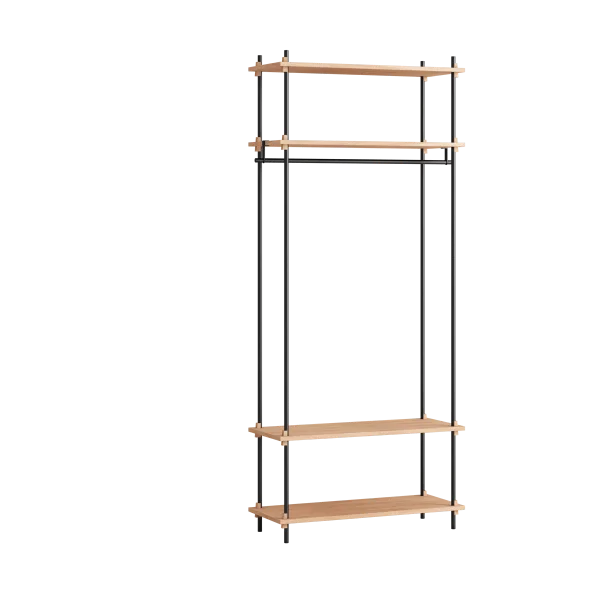 MOEBE Moebe shelving system s.200.1.F Eiche-schwarz