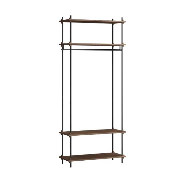 MOEBE Moebe shelving system s.200.1.F Räuchereiche-schwarz
