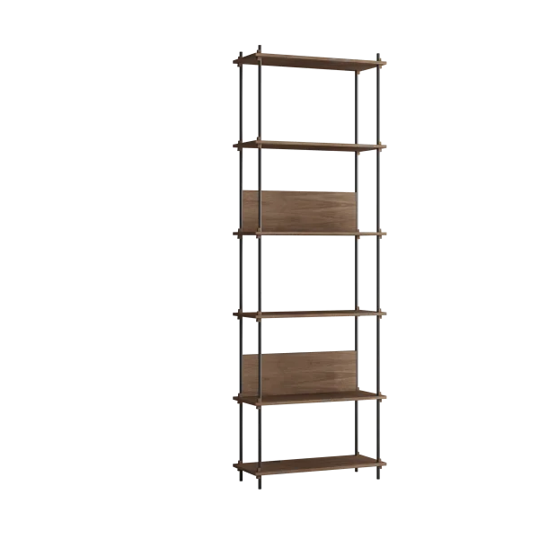 MOEBE Moebe shelving system s.255.1.A Räuchereiche-schwarz