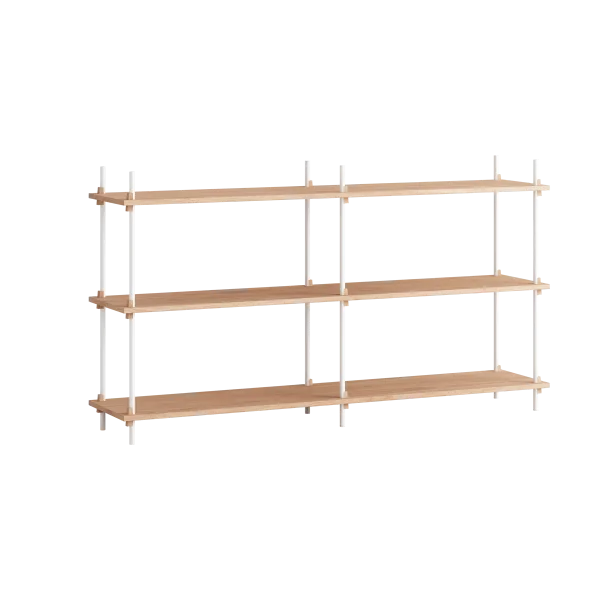 MOEBE Moebe shelving system s.85.2.B Eiche-weiß