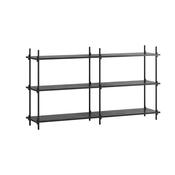 MOEBE Moebe shelving system s.85.2.B Schwarz