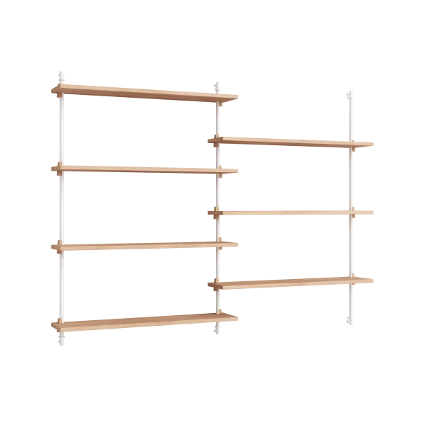 MOEBE Moebe wall shelving ws.115.2.B Eiche-weiß