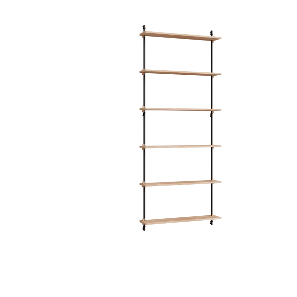 MOEBE Moebe wall shelving ws.200.1 Eiche-schwarz