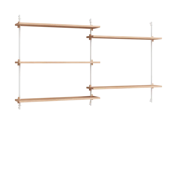 MOEBE Moebe wall shelving ws.85.2.B Eiche-weiß
