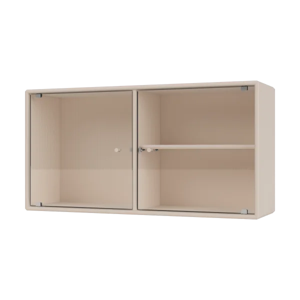 Montana Ripple I Vitrinenschrank 69,6x35,4x20 cm Clay