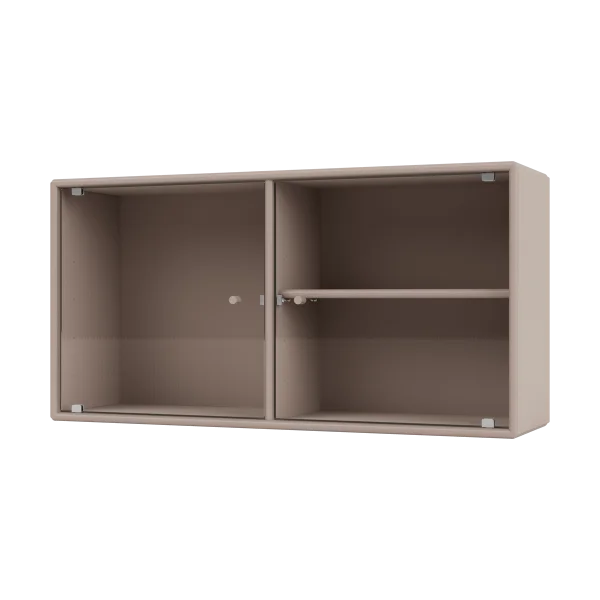 Montana Ripple I Vitrinenschrank 69,6x35,4x20 cm Mushroom