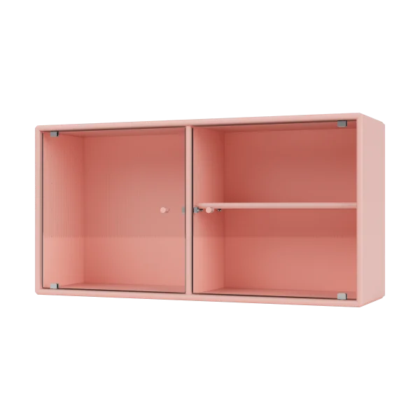 Montana Ripple I Vitrinenschrank 69,6x35,4x20 cm Ruby