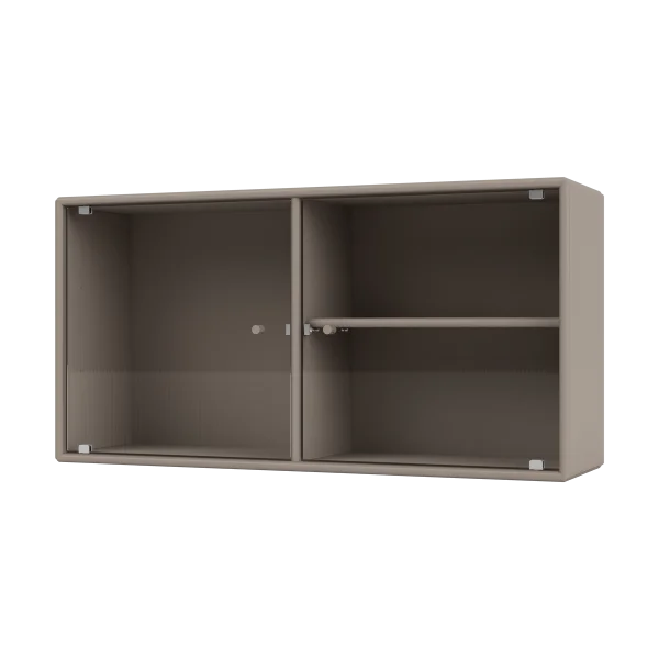 Montana Ripple I Vitrinenschrank 69,6x35,4x20 cm Truffle