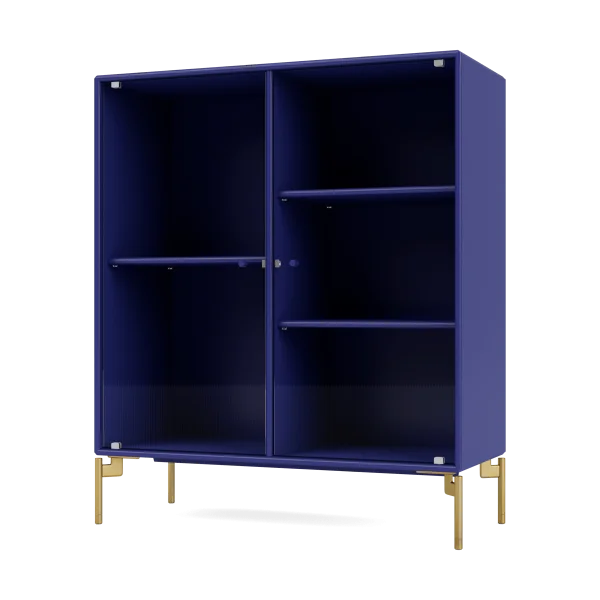 Montana Ripple II Vitrinenschrank 69,6x82,2x30 cm Monarch-Beine brass