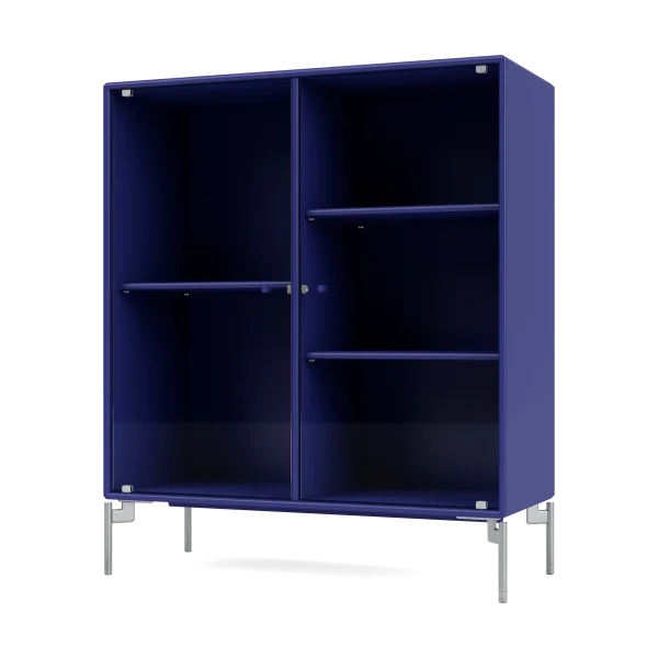 Montana Ripple II Vitrinenschrank 69,6x82,2x30 cm Monarch-Beine chrome