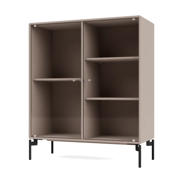 Montana Ripple II Vitrinenschrank 69,6x82,2x30 cm Mushroom-Beine black