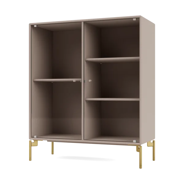 Montana Ripple II Vitrinenschrank 69,6x82,2x30 cm Mushroom-Beine brass