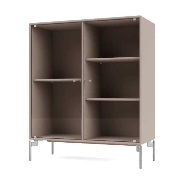 Montana Ripple II Vitrinenschrank 69,6x82,2x30 cm Mushroom-Beine chrome