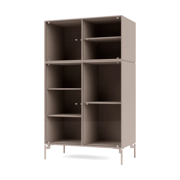 Montana Ripple III Vitrinenschrank 69,6x117,6x38 cm Mushroom-Beine mushroom