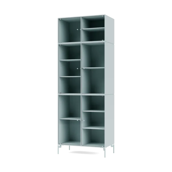 Montana Ripple IV Vitrinenschrank 69,6x187,2x38 cm Flint-Beine flint