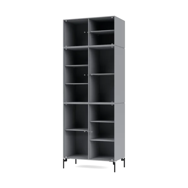 Montana Ripple IV Vitrinenschrank 69,6x187,2x38 cm Graphic-Beine black