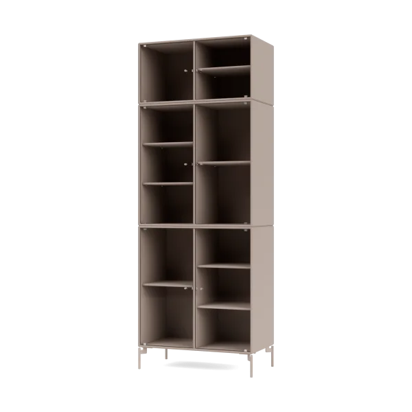 Montana Ripple IV Vitrinenschrank 69,6x187,2x38 cm Mushroom-Beine mushroom