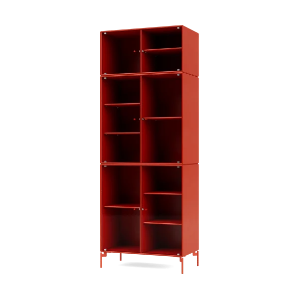 Montana Ripple IV Vitrinenschrank 69,6x187,2x38 cm Rosehip-Beine rosehip