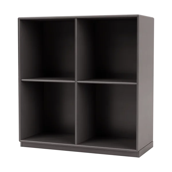 Montana SHOW Regal 69,6 x 69,6cm, Sockel 3cm 35-Coffee