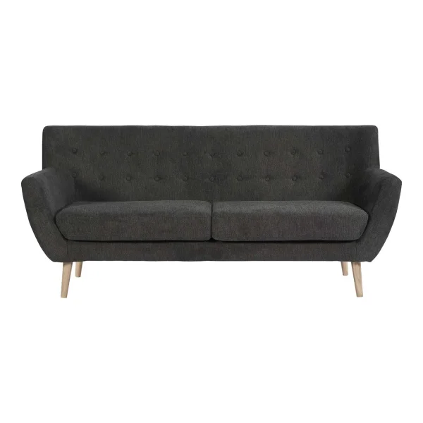 Monte Sofa 3 Personen dunkelgrau.
