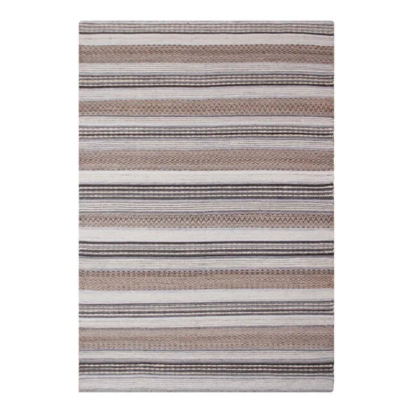 Morena Teppich handgewebt 200x300cm natur, grau.
