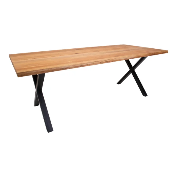 Moss Esstisch 200x95 cm Eiche gelaugt, schwarz.