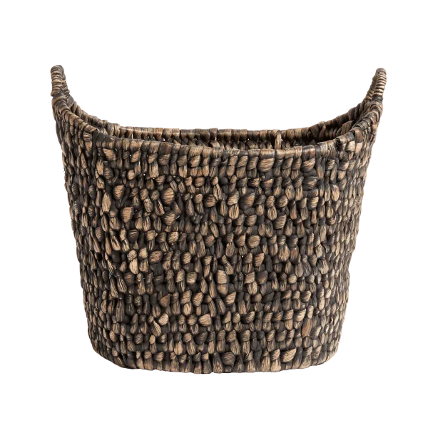 MUUBS Basha Korb Ø42 cm Wasserhyazinthe-schwarz