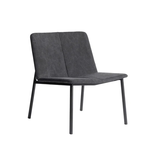 MUUBS Chamfer Loungesessel Anthrazit