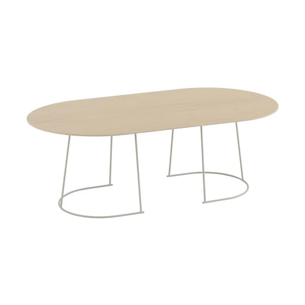 Muuto Airy Couchtisch large Lackiertes Eichenfurnier-off white