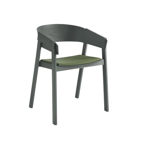 Muuto Cover Armlehnstuhl verkleideter Sitz Remix 933-green