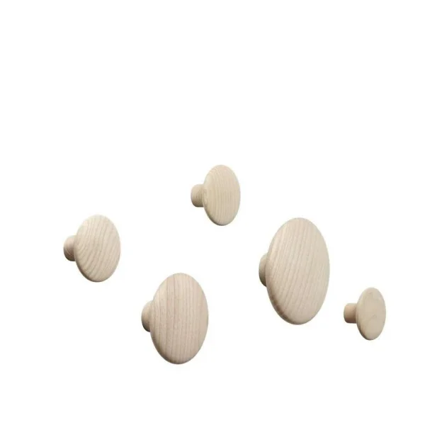 Muuto - Dots Wood Set Of 5 Oak