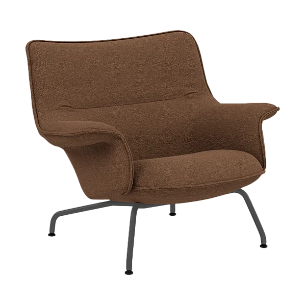 Muuto Doze Sessel niedrig Hearth 4-anthracite/black