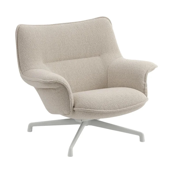 Muuto Doze Sessel niedriger Drehfuß Hearth 7-grey