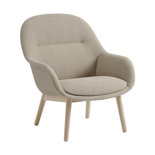 Muuto Fiber Lounge Sessel mit Eichenbeinen Ecriture 240-grey