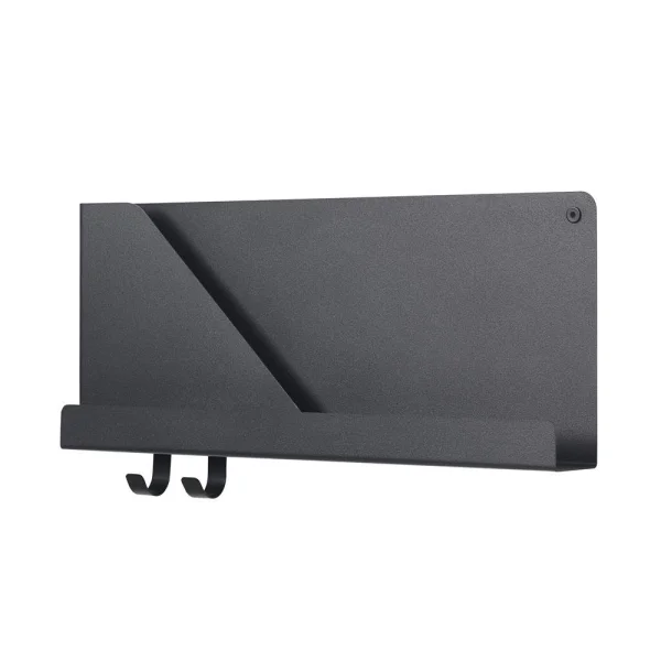 Muuto Folded Wandregal klein Schwarz