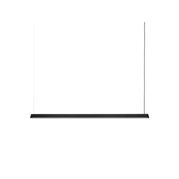 Muuto Linear Pendelleuchte Black, 169,2cm