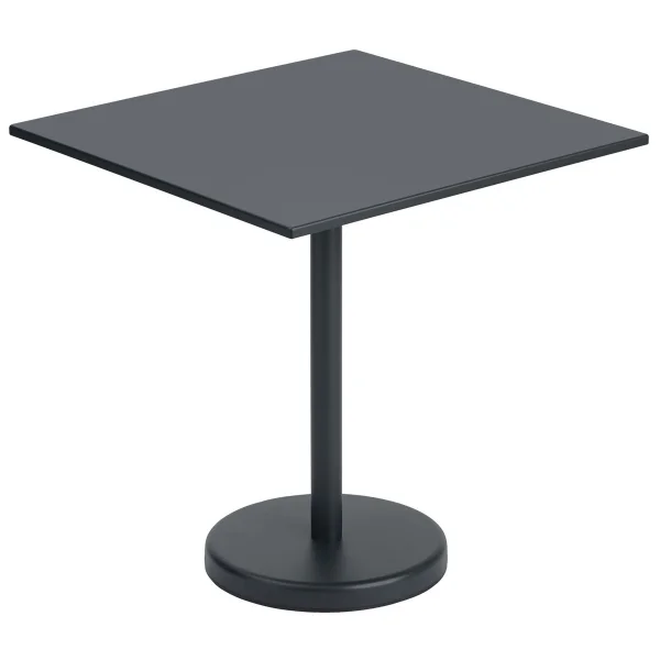 Muuto Linear Stahltisch 70 x 70cm Black