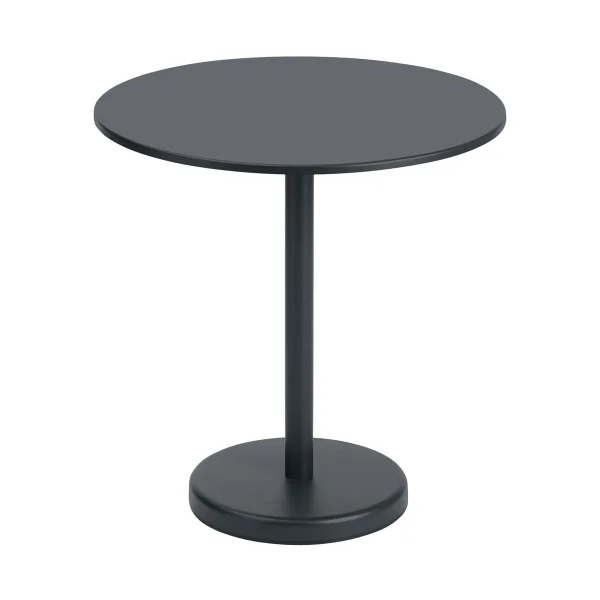 Muuto Linear Stahltisch Ø70cm Black