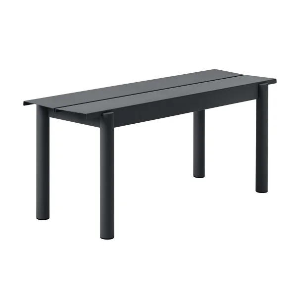 Muuto Linear steel bench Stahlbank 110cm Black