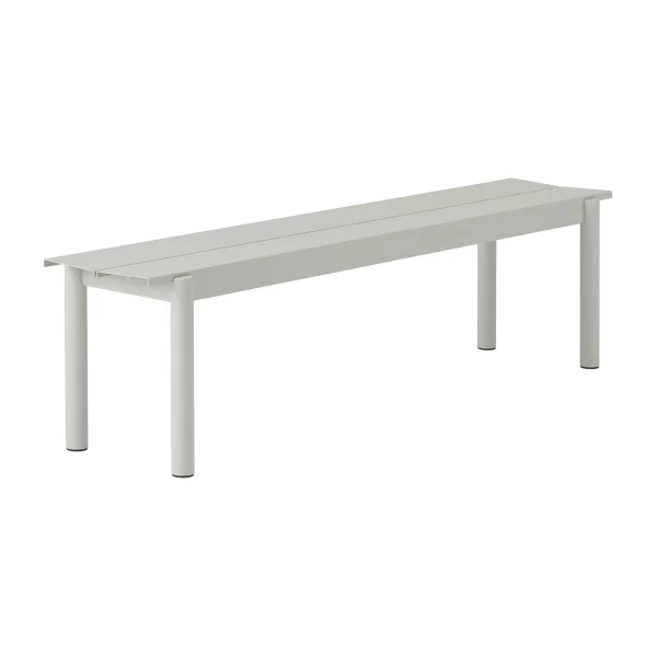 Muuto Linear steel bench Stahlbank 170cm Grey (RAL 7044)
